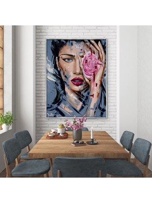 Z Concept Yağlı Boya Dokulu Insan Tablo