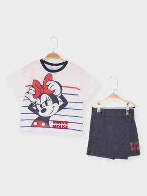Minnie Mouse Lisanslı Kız Çocuk 2'li Takım MN21822