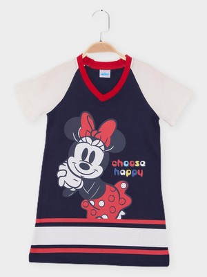 Minnie Mouse Lisanslı Kız Çocuk Elbise MN21826