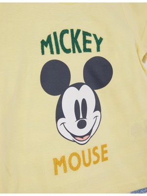 Mickey Mouse Lisanslı Erkek Bebek 2'li Takım MC21745