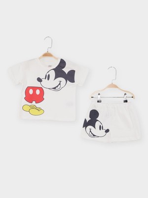 Mickey Mouse Lisanslı Erkek Bebek 2'li Takım MC21753