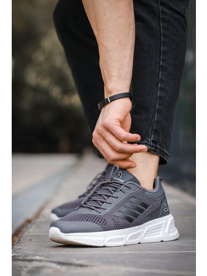 Oksit Mj 2155 Nefes Alabilen Bağcıklı Rahat Kalın Taban Erkek Sneaker