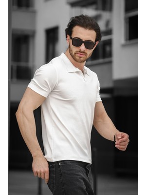 Oksit Ht Peha Slim Fit Otoban Kumaş Apaç Yaka Erkek Tshirt