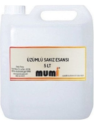 Mumi Premium Mum Esansı Üzümlü Sakız 5 Lt