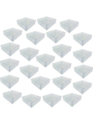 Hobi Şeffaf Asetat Kutu 500 Adet 9X9X5 cm