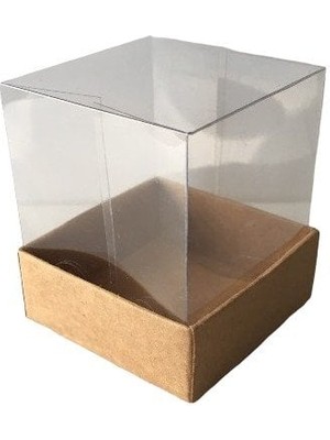 Cici Kraft Sabun Kokulu Taş Mum Asetat Kutusu 5 x 5 x 8 cm 50 Adet