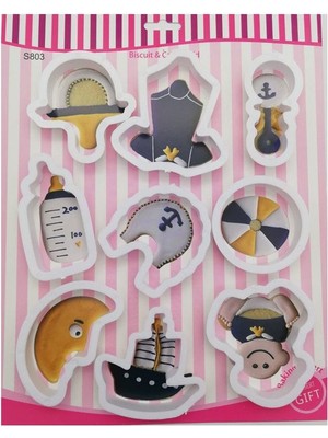 Cici Plastik Bebek Kurabiye Kalıbı Seti 9 Parça