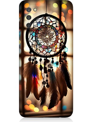 Teknomeg Samsung Galaxy A03S Uyumlu Düş Kapanı Dreamcatcher Desenli Silikon Kılıf