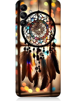 Teknomeg Samsung Galaxy A25 Uyumlu Düş Kapanı Dreamcatcher Desenli Silikon Kılıf