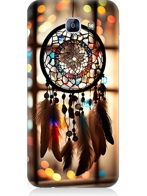 Teknomeg Samsung Galaxy A8 2016 Uyumlu Düş Kapanı Dreamcatcher Desenli Silikon Kılıf
