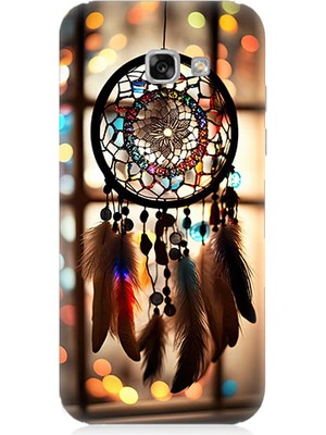 Teknomeg Samsung Galaxy A3 2017 Uyumlu Düş Kapanı Dreamcatcher Desenli Silikon Kılıf