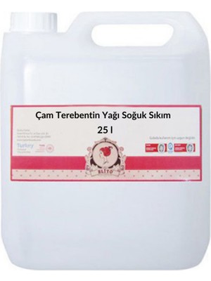 Cici Çam Terebentin Yağı Soğuk Sıkım  25 Lt