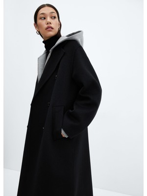 Mango El Yapımı Oversize Yün Palto