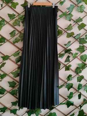 Çınar Butik Piliseli Siyah Etek Siyah - 40-42