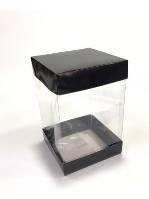 Hobs Çift Taraflı Siyah Sabun Kokulu Taş Mum Asetatlı Kutu 12X12X18 cm