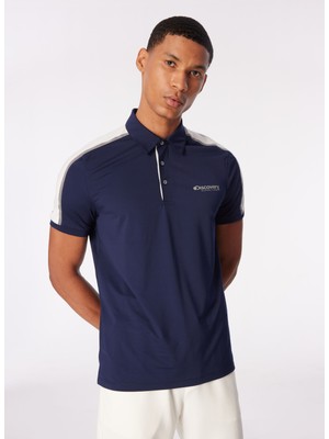 Discovery Expedition Lacivert Erkek Polo Yaka Basic Blok Polo T-Shirt D4SM-TST3241