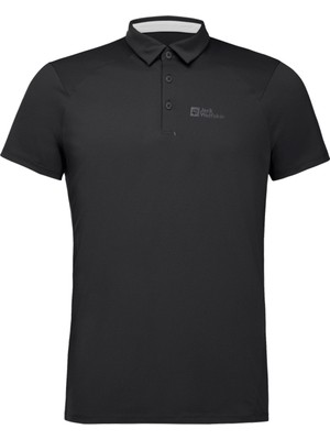 Jack Wolfskin Siyah Erkek Polo T-Shirt 1810121TR_PRELIGHT Traıl Polo M