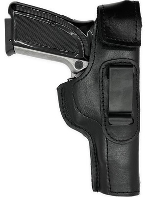 Savage Cırtlı Maşalı Napa Deri Tabanca Kılıfı Glock 43