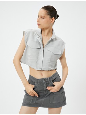 Koton Kargo Mini Etek Rahat Kalıp Önden Cep Detaylı