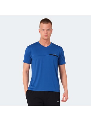 Slazenger KALLIAS Erkek Tişört Saks Mavi