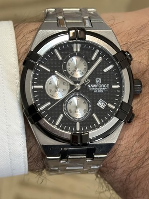 Naviforce Spor ve Şık Kullanıma Uygun Kronometrelei Takvimli Erkek Kol Saati