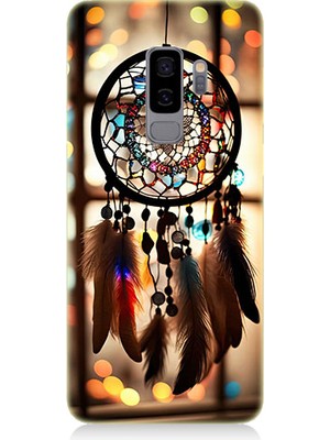 Teknomeg Samsung Galaxy S9 Plus Uyumlu Düş Kapanı Dreamcatcher Desenli Silikon Kılıf