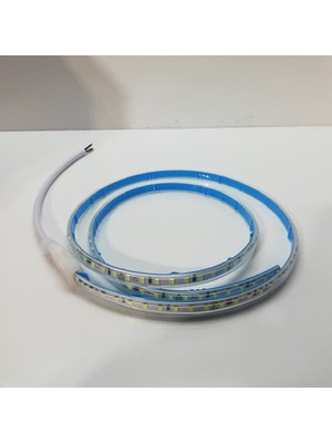 En Parlak Şerit LED 220 Volt Trafosuz Yapışkanlı Dış Mekan Beyaz Işık Fiş + 10 Metre CT-4475