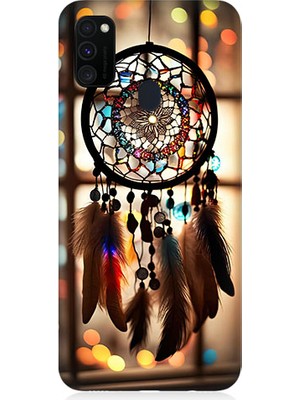 Teknomeg Samsung Galaxy M30S Uyumlu Düş Kapanı Dreamcatcher Desenli Silikon Kılıf
