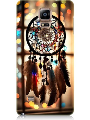 Teknomeg Samsung Galaxy Note 4 Uyumlu Düş Kapanı Dreamcatcher Desenli Silikon Kılıf