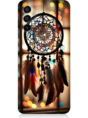 Teknomeg Samsung Galaxy M23 Uyumlu Düş Kapanı Dreamcatcher Desenli Silikon Kılıf