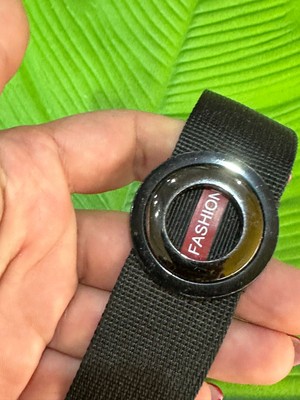 Gönülden Tasarım 22X4 cm Fashion Yazılı Çelik Tokalı Dikiş Giyim Çanta Aksesuarı