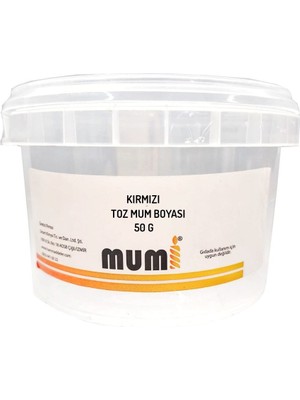Mas Mutfak Toz Mum Boyası Kırmızı 50 G