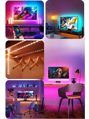 Neeko Telefon Kontrollü Tv Arkası Rgb Şerit LED