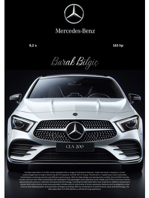 Avelon Premium Mercedes-Benz Cla 200 Tablo