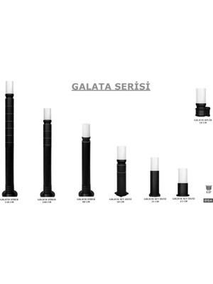 Ucuz Geldi Bahçe Lambası Galata 50 cm Set Üstü Direk Zita Bahçe Aydınlatması 220V E27 IP54