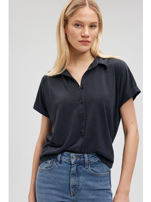 Mavi M168081-900 Kısa Kol Tişört Siyah Ss Kadın T-Shirt