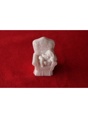 Simo Silikon Koltukta Uyuyan Ayıcık Sabun ve Kokulu Taş Kalıbı