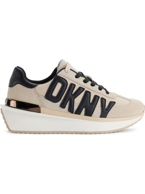 Dkny Bej - Siyah Kadın Sneaker Arlan - Lace Up