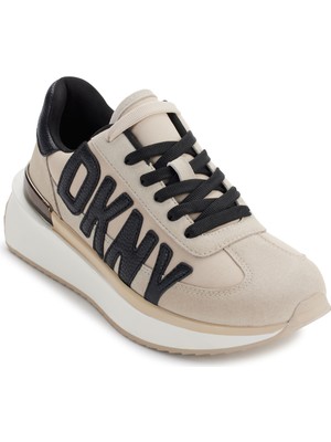 Dkny Bej - Siyah Kadın Sneaker Arlan - Lace Up