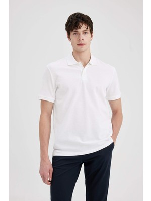 Defacto Erkek Beyaz Tişört - C1293AX/WT34