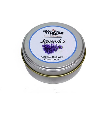 Mystica Soya Wax Mum Kokulu Tenekede Lavender