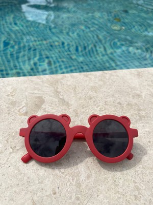 Jolly Kids Uv 400 Korumalı Erkek Kız Bebek-Çocuk Güneş Gözlüğü Kutulu Ayıcıklı Model