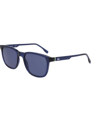 Lacoste L 6029S 410 53 Erkek Oval Mavi Kemik Güneş Gözlüğü