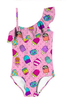 Slipstop Kız Çocuk Frutti Swimsuit Mayo