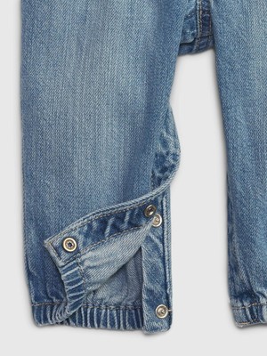 Gap Erkek Bebek Mavi Pull-On Bubble Jean Pantolon