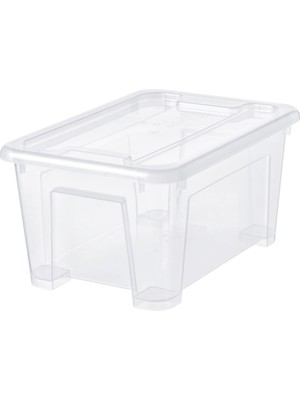 IKEA Samla 28X20X14 cm 5 Lt Kapaklı Şeffaf Saklama Kutusu