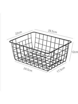 File Ev Metal Çok Amaçlı Metal Sepet Kutu Dolap / Çekmece Içi 1 Type 0