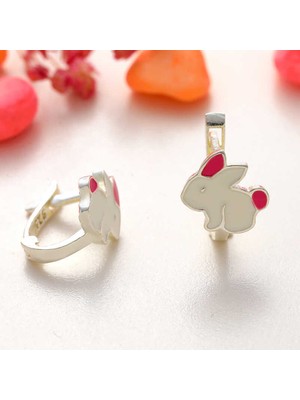 Serra Jewels Gümüş Tavşan Çocuk Küpesi