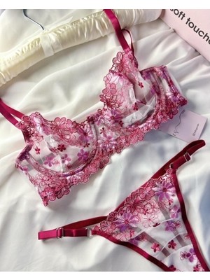 Es Lingerie Bloom Bralet Takım