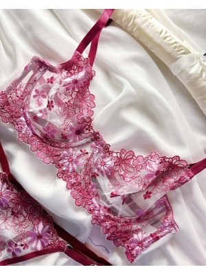 Es Lingerie Bloom Bralet Takım